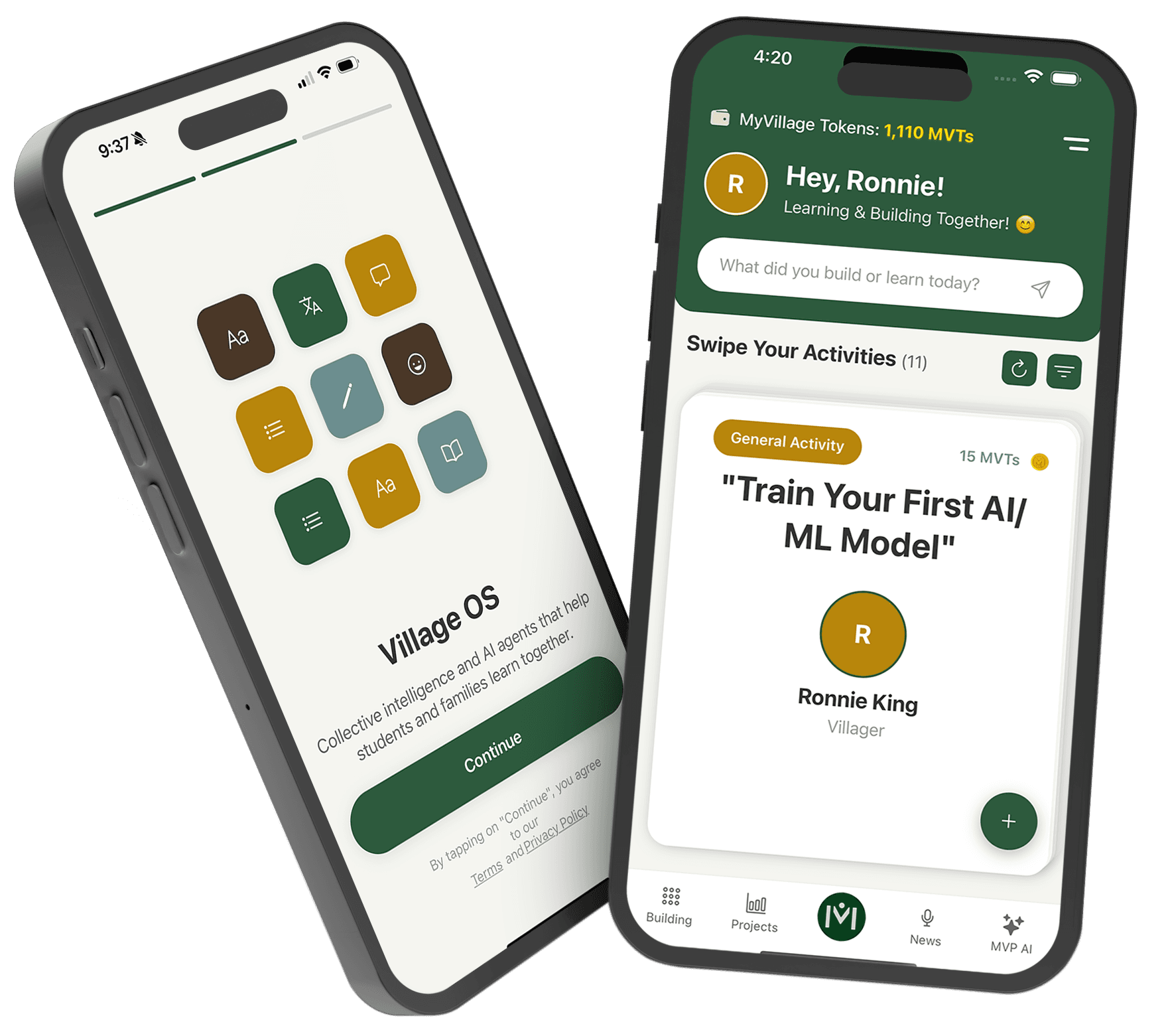MyVillageOS App on iPhone