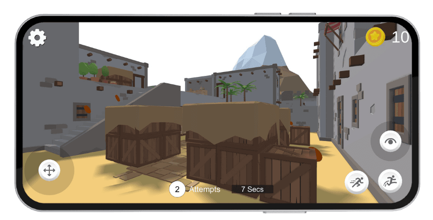 The Izi Graham Story landscape mobile gameplay